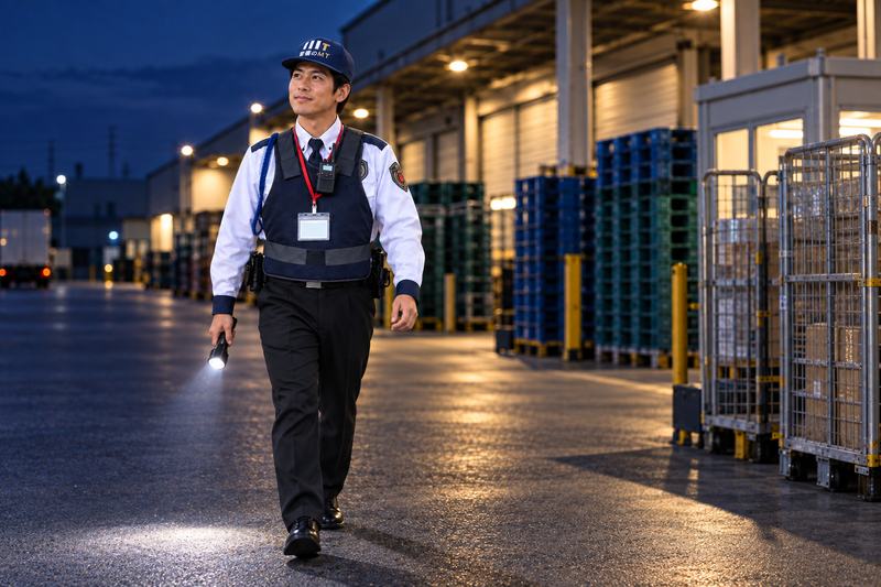 倉庫内・構内外の巡回